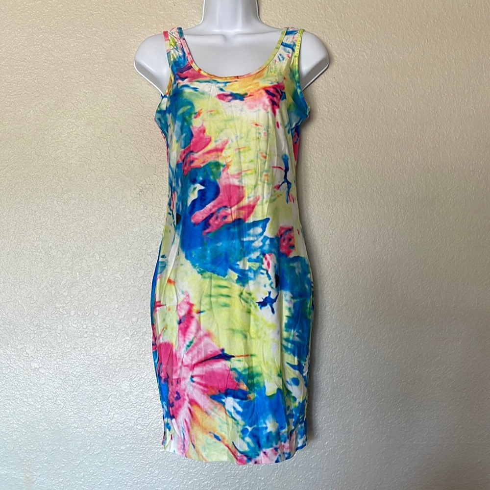 Tie dye body con dress